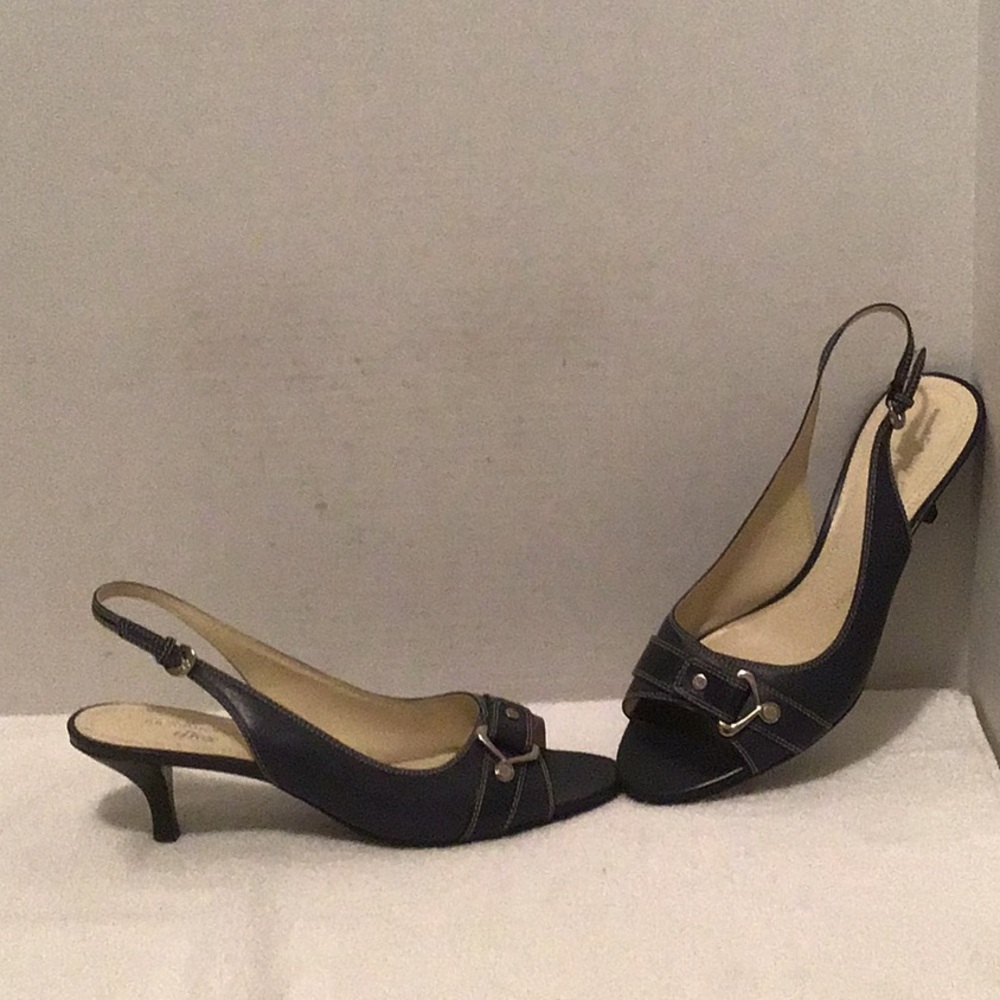 Anne Klein I Flex Makeilat Navy Blue Heels